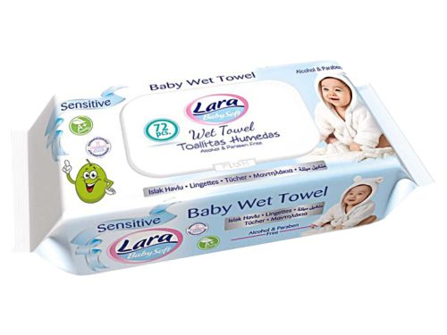 Lara nedves törlőkendő 72db Fedeles - Sensitive