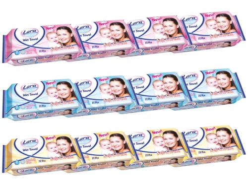 Lara nedves törlőkendő 72db - Soft and Fresh(12csomag)