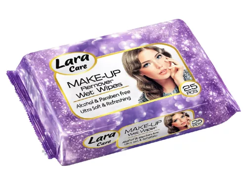 Lara MAKE-UP smink lemosó nedves törlőkendő 25db