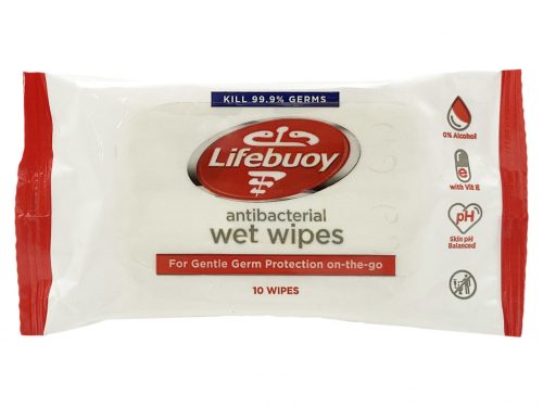 Lifebuoy nedves antibakteriális törlőkendő - 10db