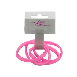 Lora hajgumi neon 4db - Világos rózsaszín
