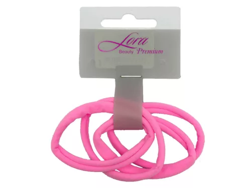Lora hajgumi neon 4db - Világos rózsaszín