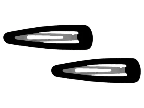 Lora csitt-csat 2db 4,5cm - Fekete