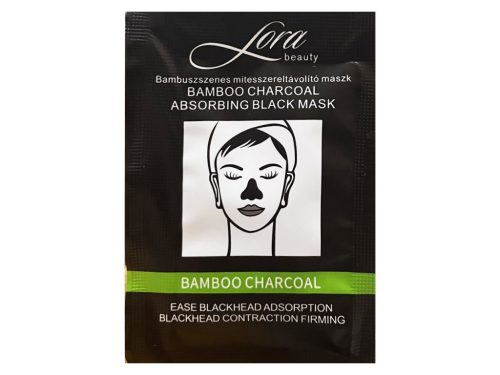 Lora mitesszereltávolító orrmaszk 5ml - Bambuszos, növényi szenes