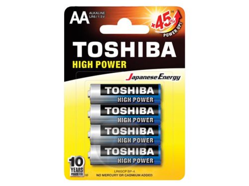 Toshiba High Power ceruzaelem (AA) 4 db