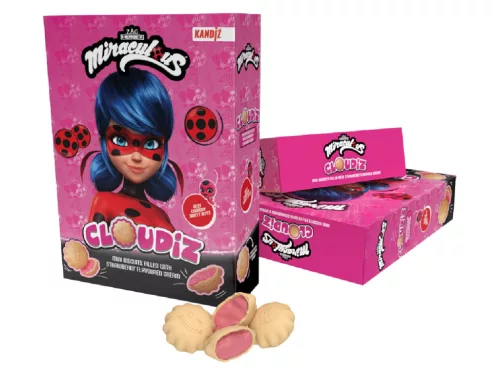 Mini Keksz Eperkrémmel Töltve 30g - Katicabogár