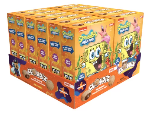 Mini Keksz Kakaókrémmel Töltve 30g - Spongyabob