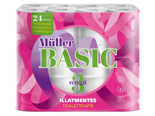 Müller wc-papír 24 tekercs 80 lap 3 réteg - Basic