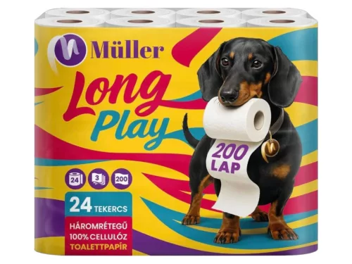 Müller wc-papír 24 tekercs 200 lap 3 réteg - Long Play