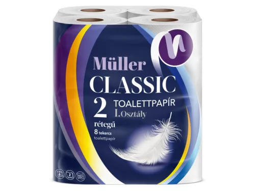 Müller wc-papír 8 tekercs 100 lap 2 réteg - Classic