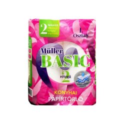 Müller papír kéztörlő 2 tekercs 40 lap 2 réteg - Basic