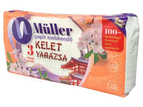 Müller papírzsebkendő 3 rétegű 100db - Kelet varázsa