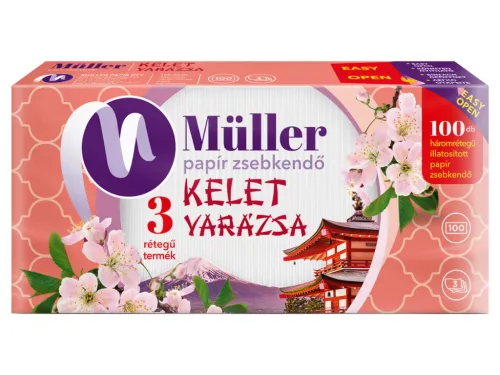 Müller papírzsebkendő 3 rétegű 100db - Kelet varázsa