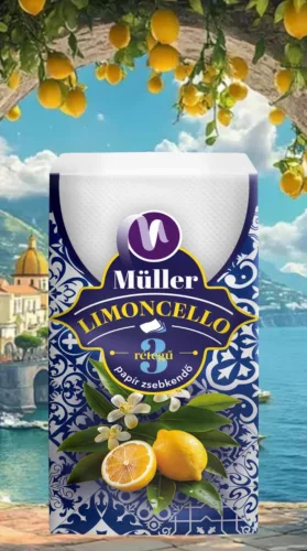 Müller papírzsebkendő 3 rétegű 10x10db - Limoncello