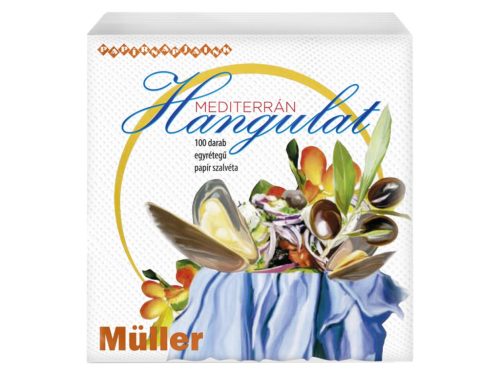 Müller szalvéta 100 db-os 30x30 1 rétegű - Mediterrán hangulat