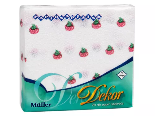 Müller mintás szalvéta 70 db-os 32x32 1 rétegű Dekor - Almás