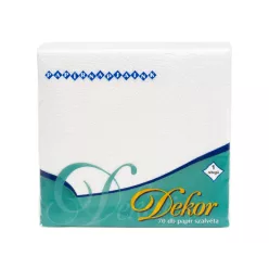 Müller szalvéta 70 db-os 32x32 1 rétegű Dekor - Fehér