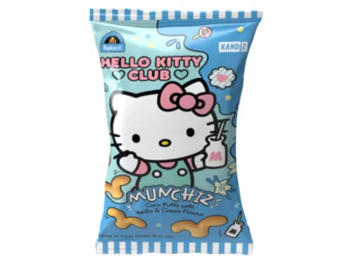 Munchiz Kukorica Puffancs Vanília és tejszín 35g - Hello Kitty