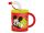 Disney Mickey szívószálas bögre, műanyag 210 ml