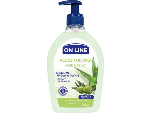 On Line pumpás folyékony szappan 500ml - Aloe és Olíva