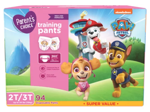 Paw Patrol Mancs őrjárat körben gumis bugyipelenka  (15+ kg)(94db) - Rózsaszín