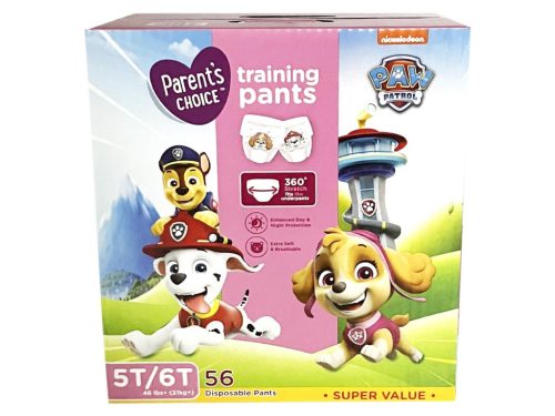 Paw Patrol Mancs őrjárat körben gumis bugyipelenka  (21- 33kg)(56db) - Rózsaszín