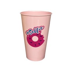 Műanyag pohar 450ml - Rózsaszín