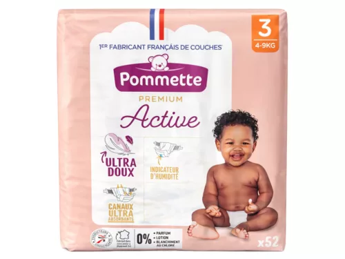 Pommette Prémium Active pelenka Midi 3 (4-9kg)(52db)