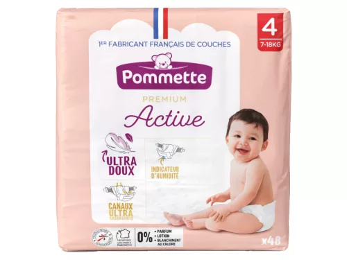 Pommette Prémium Active pelenka Maxi 4 (7-18kg)(48db)