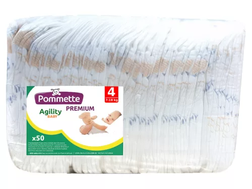 Pommette Prémium gazdaságos pelenka Maxi 4 (7-18kg) /50db