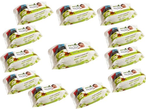 Pufy Fresh nedves törlőkendő 120db Fedeles - Alma és fahéj(12csomag)