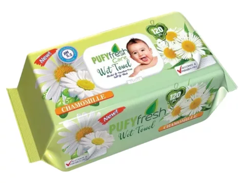 Pufy Fresh nedves törlőkendő 120db Fedeles - Kamilla
