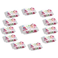   Pufy Fresh nedves törlőkendő 72db Fedeles - Gerbera(12csomag)