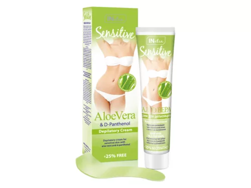 INelia Sensitive Szőrtelenítő krém 125ml - Aloe Vera & D-Panthenol