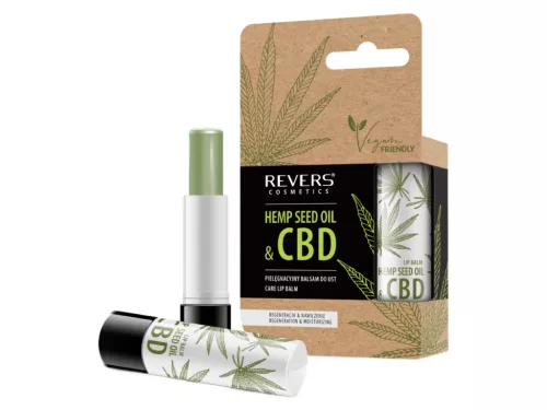 Revers ajakápoló, szájbalzsam Lip Balm 4g - Kendermagolaj + CBD