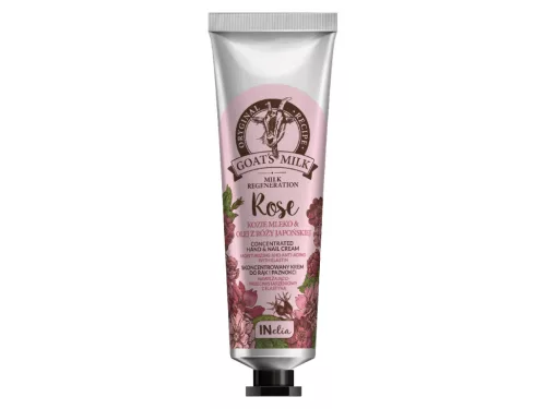 INelia Kecsketejes Kéz- és körömápoló krém 100ml - Rose