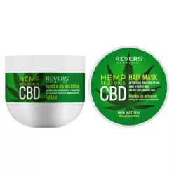   Revers intenzív hajregeneráló maszk, pakolás 250ml - Kendermagolaj + CBD
