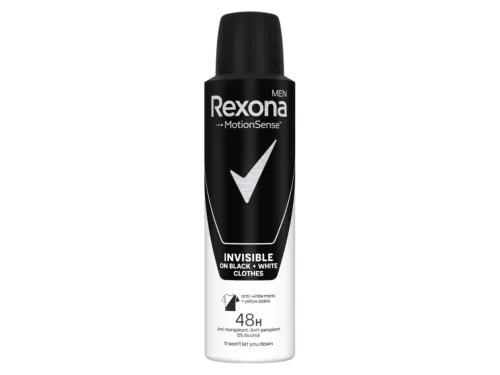 Rexona Men deo SPRAY 48h 200ml - MotionSense Invisible Black+White