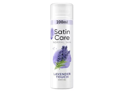 Satin Care borotvagél 200ml - Normál bőrre - Levendula