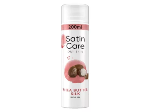 Satin Care borotvagél 200ml - Száraz bőrre - Shea vaj selyem