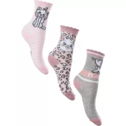 Disney Marie Fancy Grey gyerek zokni 3pár 31-34