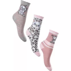 Disney Marie Fancy Grey gyerek zokni 3pár 27-30