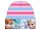 Jégvarázs gyerek téli bélelt sapka - Rózsaszín-Kék csíkos - 54 cm