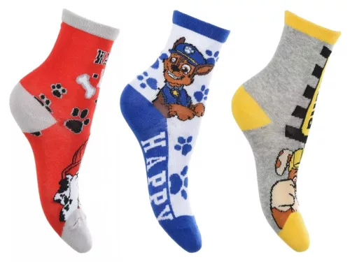 Mancs Őrjárat gyerek zokni 3 pár/csomag - 23-26