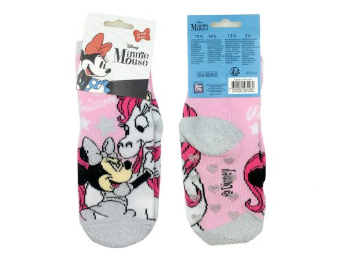 Minnie gyerek vastag csúszásgátlós zokni - Világos rózsaszín -  31-34