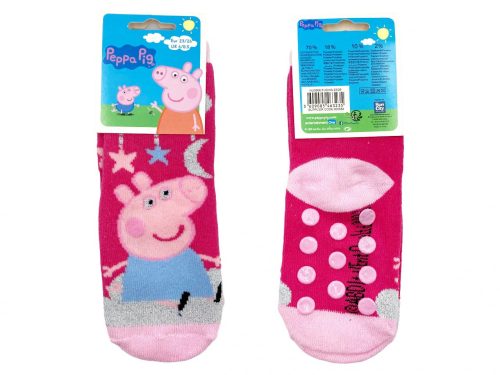Peppa malac gyerek vastag csúszásgátlós zokni - Rózsaszín - 27-30
