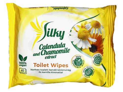 Silky nedves wc-papír 40db - Gyógynövény