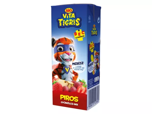 Sió Vitatigris gyümölcsital 0,2l - Piros gyümölcs-mix