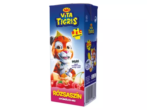 Sió Vitatigris gyümölcsital 0,2l - Rózsaszín gyümölcs-mix