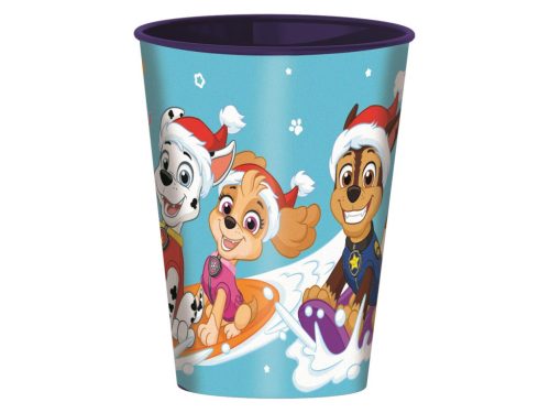 Mancs Őrjárat Holiday Karácsonyi műanyag pohár 260 ml